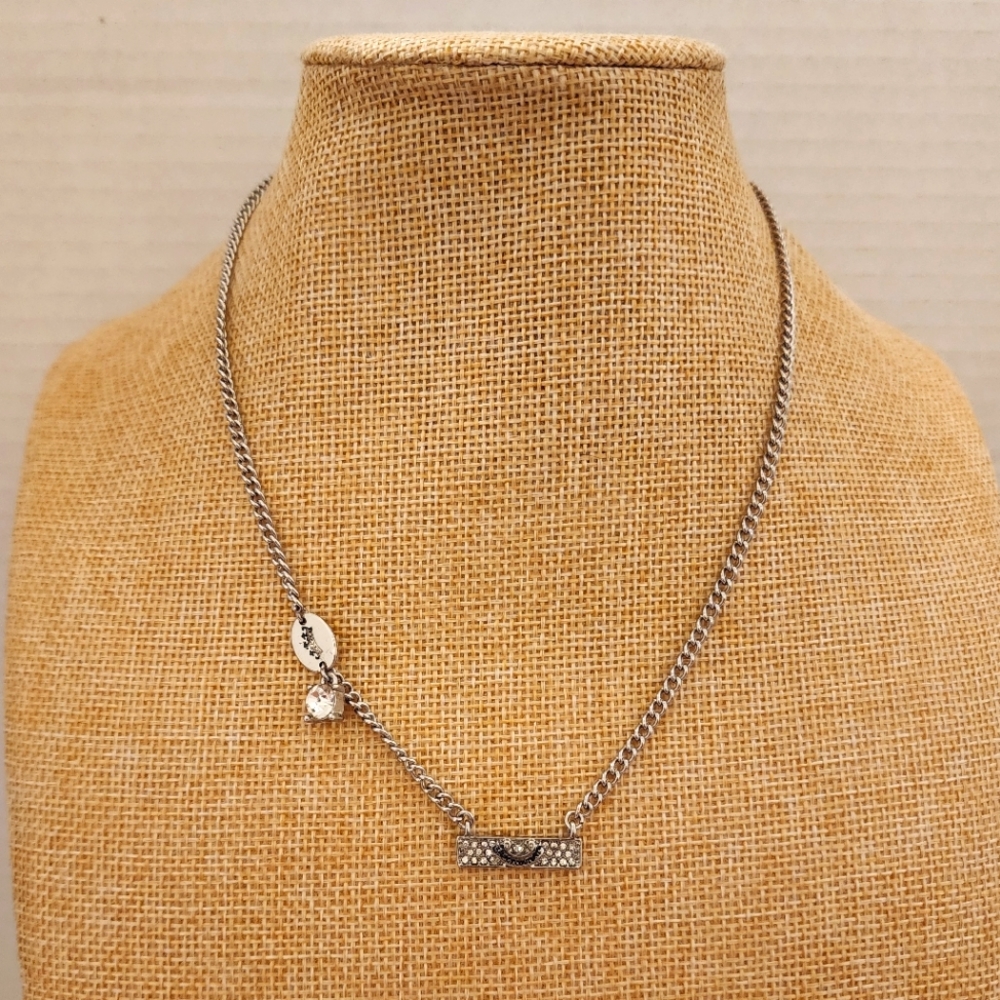 Juicy Couture Vintage Silver Tone Casual Collar Necklace